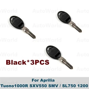 Uncut Blade Blank Key For Aprilia Tuono1000R SXV550 SMV / SL750 1200 BC 3*PCS BC - Picture 1 of 6