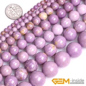 Natürlicher Lila Phosphosiderit Edelstein Halbedelstein Rund Lose Perlen 15 Zoll YB - Bild 1 von 42