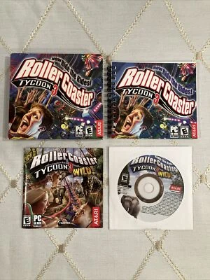 RollerCoaster Tycoon 3 With RCT3: Wild Expansion And Manuals (PC, 2005) - Image 1 of 4