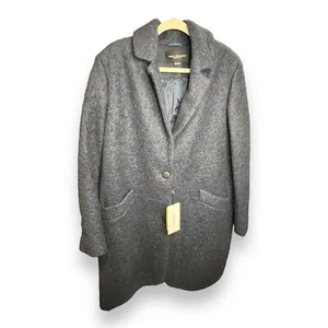 Marc Jacobs Women's Paige Wool Coat, Dark Gray, Size 14W Plus NWT - Picture 1 of 10