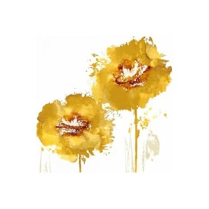 Stampa su Tela su Carta Poster o Quadro Austin Vanessa Flower Burst in Aqua I - Picture 1 of 2