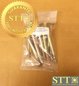 5" X 1/2-13 THREAD CARRIAGE BOLT GRADE 1 ZINC YELLOW (LOT OF 16) NEW - Picture 1 of 4