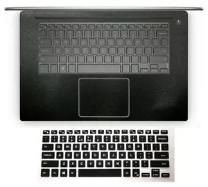 Matte black Palmrest Sticker + Keyboard Cover Protector for Dell XPS 15 series - Picture 1 of 5