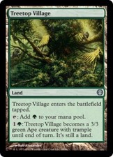 1x Treetop Village NM, English MTG Duel Decks: Knights vs. Dragons