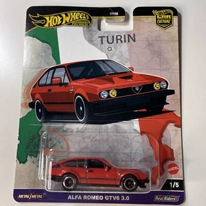 NEW! HOT WHEELS PREMIUM TURIN ALFA ROMEO GTV6 3.0 - CAR CULTURE - METAL - MATTEL - Picture 1 of 7