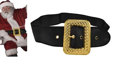NICKY BIGS NOVELTIES Adult Deluxe Pirate Profressional Santa Belt Suit Big Gold Buckle Claus Costume