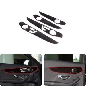 ABS Fibre Door Panel Trim Decoratiive Cover For Mercedes Benz C Class W205 15-21 - Foto 1 di 6