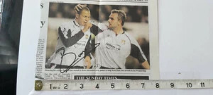 BOBBY ZAMORA WEST HAM SIGNED PRESS CUTTING AND COA - OFFERS ACCEPTED . - Picture 1 of 1