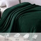  King Size Flannel Fleece Velvet Plush Bed Blanket as Bedspread, Coverlet, Bed 
