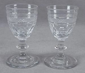 Pair of Anglo Irish Cut Diamond Bands & Panels Cordials Circa 1800-1825 - Picture 1 of 10