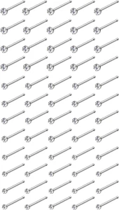 60-120Pcs 22G 316L Stainless Steel Nose Studs Rings Piercing Body Jewelry 1.5-2. - Picture 1 of 7