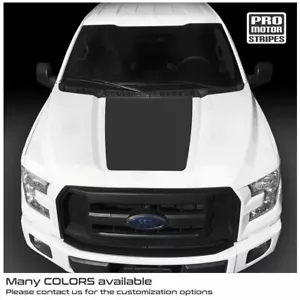 Ford F-150 2015-2020 Hood Accent Blackout Decal Stripes For F150 LX XLT Lariat - Picture 1 of 2