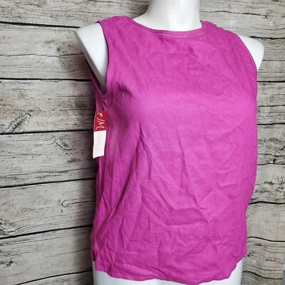 Camiseta sin mangas de verano india rosa de Jennifer Moore talla 16 nueva con etiquetas  Foto 1 de 4