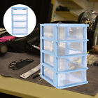 4-Layer Drawer Organizer Box for Home Office - Blue-EU