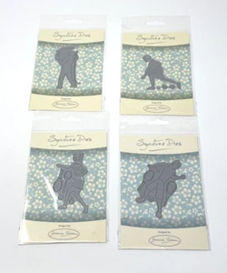 4 Joanna Sheen Signature Card Making Cutting Die Tennis Bowling Fishing Figures - Picture 1 of 10