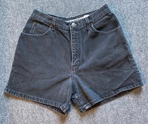 Pantaloncini vintage Zena denim donna 14 grigio scuro vita alta made in USA anni 90 Y2k - Foto 1 di 8
