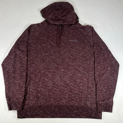 Sudadera Pullover Sudadera con Capucha Marmot Para Hombres XL Granate Rayas Manga Larga Foto 1 de 4