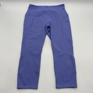 RBX Leggings Women Large Purple Solid Pocket Logo ..#29277 - Picture 1 of 10