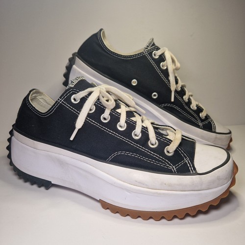Scarpe Converse Run Star Hike Ox nere e bianche in gomma da uomo taglia UK 10