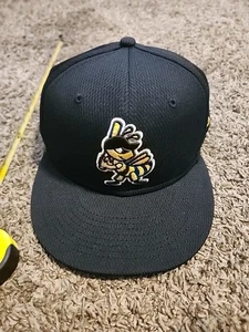 Salt Lake Bees MILB NE AC Home eng anliegende Mütze ~ schwarz 7 1/2 - Bild 1 von 11