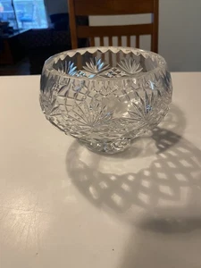 Cuenco redondo Waterford Lismore cristal corte transparente 6" patas - Imagen 1 de 9
