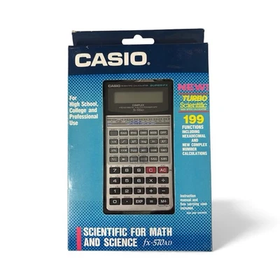 Vintage Brand New 1980s CASIO fx-570AD Scientific Calculator Deadstock NOS Rare - Image 1 of 4