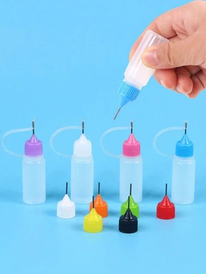 (Precision Tip Applicator Bottle 10ml 4 Needle Tip Squeeze Bottles and 10 Tips) - Image 1 of 4