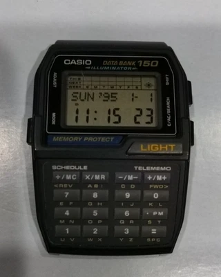 CASIO DATABANK 150 CALCULADORA ESFERA DE RELOJ (SIN CORREA) DBC-150 EXCELENTE ESTADO Foto 1 de 4