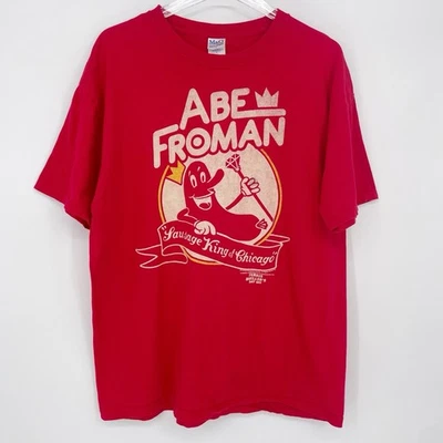 M&O Knits Ferris Bueller Abe Froman Sausage King of Chicago Shirt Size Large - Image 1 of 4