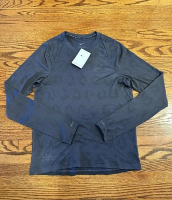 Camiseta Nike Therma Fit Dri-Fit ADV para correr manga larga para hombre pequeña púrpura FZ1125-573 Foto 1 de 4