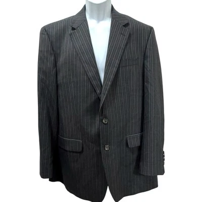 Ralph Lauren Wool Sport Coat Blazer Black Pinstriped Men’s Size 42L - Image 1 of 4