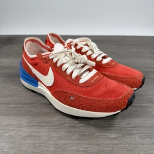 Nike Schuhe Damengröße 8 rot blau Waffle One SE Mesh Wildleder Laufen DX2952-600 - Bild 1 von 12