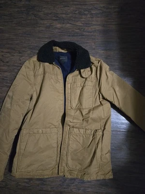 Chaqueta de granero J Crew Boys 12 caqui 12 usada Foto 1 de 2