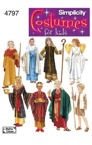 🐻Simplicity 4797 Nativity Costumes for Kids Size: S-L - Picture 1 of 2
