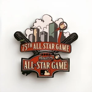 Vintage 75th MLB All-Star Game 2004 Houston Astros Lapel Fitted Pin 0154 Of 2004 - Picture 1 of 3