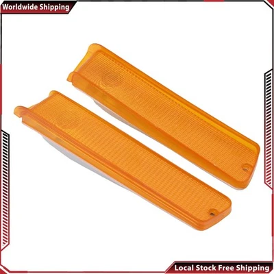 2pcs Amber Lens Front Turn Signal Lights For 73-79 Ford F-150 Truck 78-79 Bronco - Изображение 1 из 4