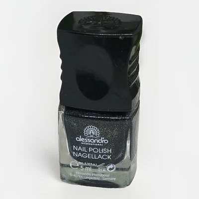 Alessandro Nail Polish Mini Nagellack schwarz 27-022 Black Velvet 5 ml - Bild 1 von 3