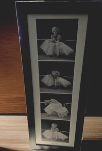 Vntg 1954 Marilyn Monroe "Ballerina" MCM Litho Black & White Framed 39"×15.5" - Picture 1 of 7