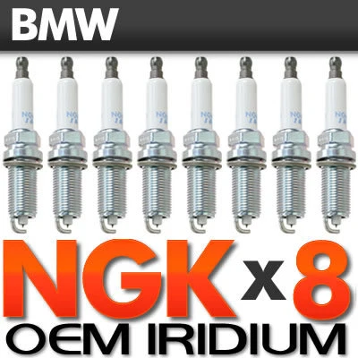 Juego de 8 bujías láser iridio BMW NGK OE 4,8 L/V8/N62 550.650.750,X5 2004-2010 Foto 1 de 2