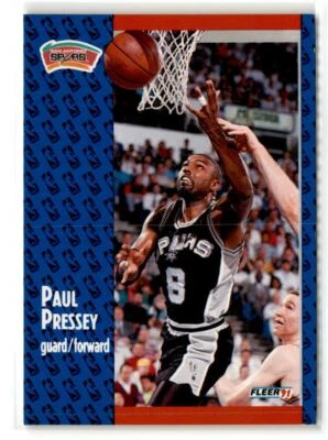 Paul Pressey San Antonio Spurs 1991-92 Fleer #186 - Image 1 of 2