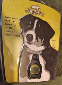 Dogetag Dog-e-Tag Digital Dog Tag ID, Black - Picture 1 of 2