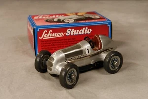Schuco Studio Mercedes Benz Silver Arrow Grand Prix 1936 Clockwork Car - Picture 1 of 10