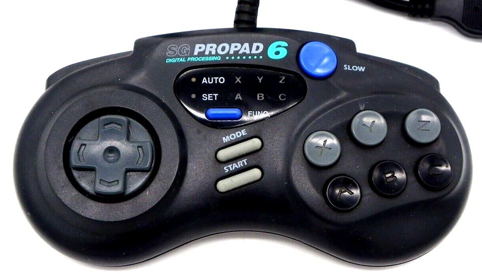 SG Pro Pad 6 Buttons Digital Processing Programmable Sega Genesis Controller - Image 1 of 1
