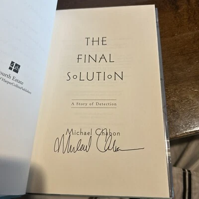MICHAEL CHABON The Final Solution HC/DJ 1stEd / 1stPrint LTD ED * SIGNED! NF!!! Foto 1 de 4