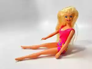 BOGO Vintage 1996 Manley Beach Fun Robin Hawaiian Barbie Clone Puppe PINK Blasform - Bild 1 von 5
