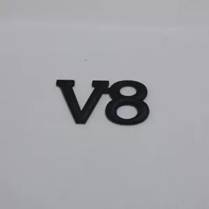 1x Black Matte V8 Metal Emblem Badge Sticker Decal Car Performance Sports Racing - Bild 1 von 8