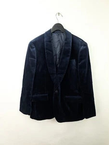 NEU J.CREW Gr. 40 S Ludlow Slim-Fit Smoking Sakko mit Schalkragen Samt Navy J5425 - Bild 1 von 12