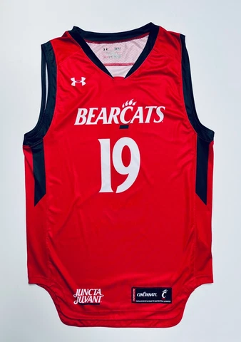Cincinnati Bearcats #19 Under Armour Men's Small +2 Authentic Basketball Jersey Cover