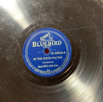 GLENN MILLER IN THE MOOD / I WANT TO BE HAPPY 78 RPM BLUEBIRD RECORD A1 - Image 1 of 4