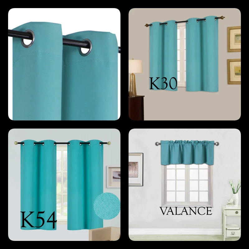 1/2шт 100% тяжелый толстый затемнения тепловые короткие панели оконная занавеска или балдахин  - Изображение 1 из 1